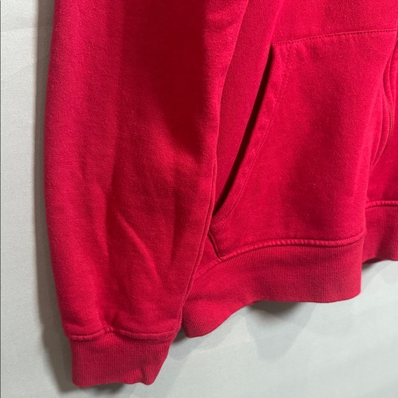 True Religion Y2K Red Zip Hoodie Graphic Logo Sweatshirt L - Picture 7 of 15
